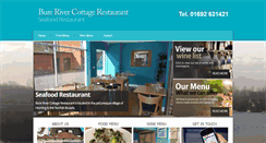 Desktop Screenshot of burerivercottagerestaurant.co.uk